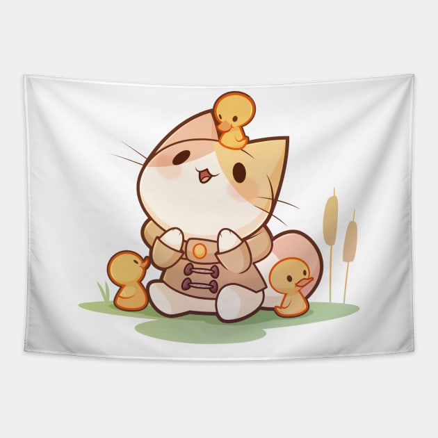 Lucky Ducky Cat Tapestry by Everything A Cat