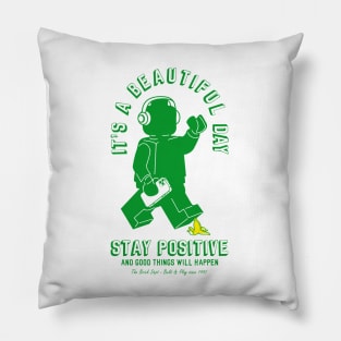 Beautiful Day - White Tee Pillow