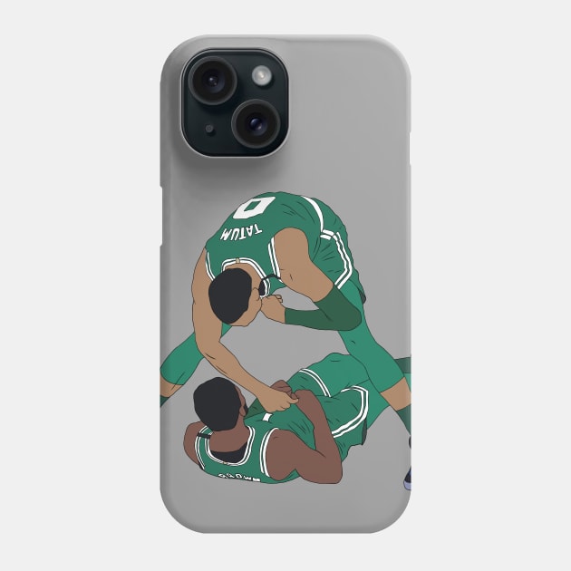 Jaylen Brown And Jayson Tatum Celebration Phone Case by rattraptees