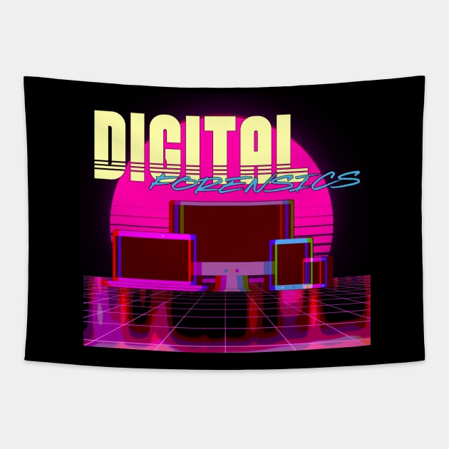 Retro Digital Forensics Tapestry by DFIR Diva