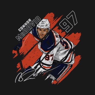 Connor Mcdavid Edmonton Stripes T-Shirt