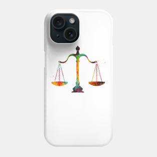 Scales of Justice Art Phone Case