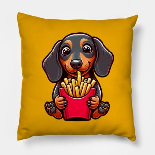 Fry-day Dachshund Pillow