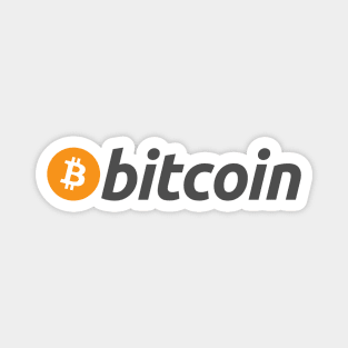 Bitcoin Logo With Name Magnet