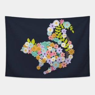 Squirrel Floral Body Tapestry