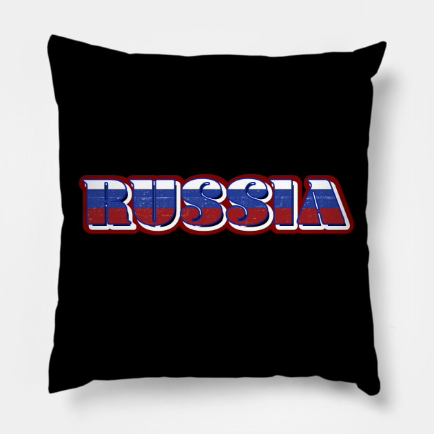 Russia Flag Pillow by cricky