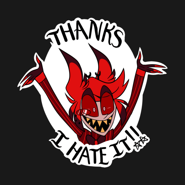 Thanks For Nothing Alastor Sticker by lemonylol