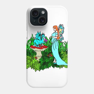 Pregnant Faerie and Dragon Phone Case