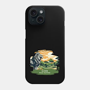 Lion - WILD NATURE - LION -7 Phone Case