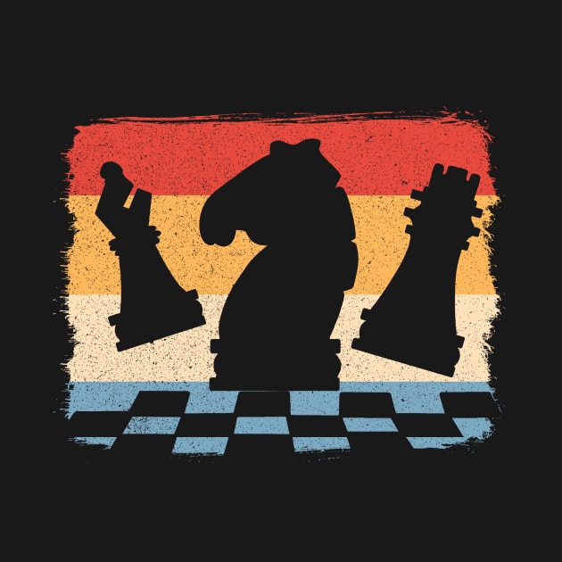 Retro Chess Lover Checkmate Chessboard Teacher by amango