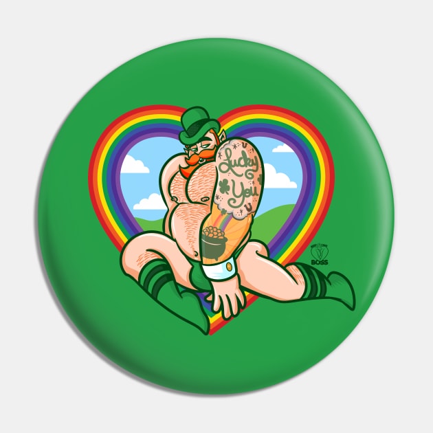 Lucky You Beefcake Pin by BeefcakeBoss