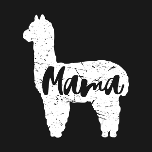 Cute Proud Mama Llama Alpaca Happy Mothers Day T-Shirt