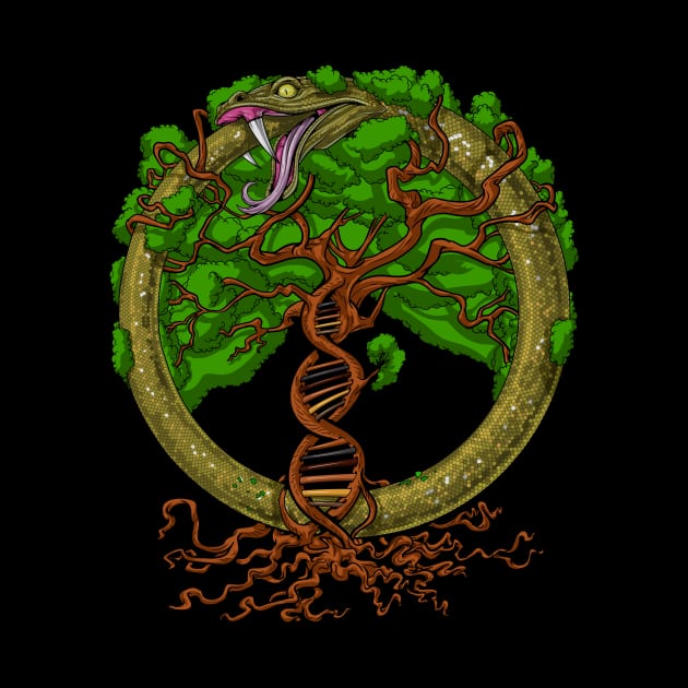 DNA Tree Of Life Ouroboros by underheaven