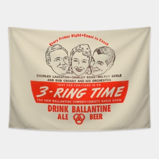 Ballantine --- Brewery Logo -- Vintage Aesthetic Tapestry