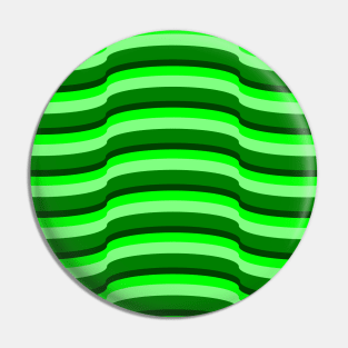 Op Art Neon Green Pin