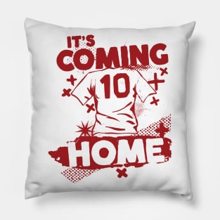 Vintage English Football // Retro Grunge England Soccer Pillow