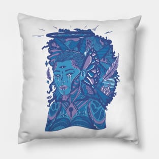 Mountain Blue Jupiter Cries Pillow