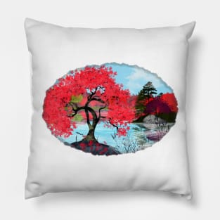 Red Trees Pillow