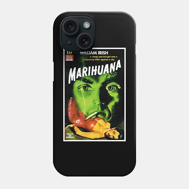 Vintage Marihuana Cover Phone Case by RockettGraph1cs