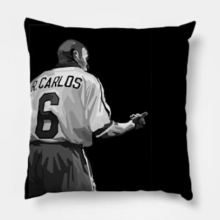 Roberto Carlos Legendary Brazil Black And White Art Pillow