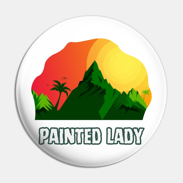 Painted Lady Pin by Canada Cities