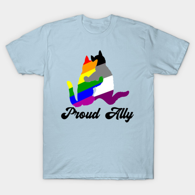 Disover Proud Ally LGBT Pride Asexual - Proud Ally - T-Shirt