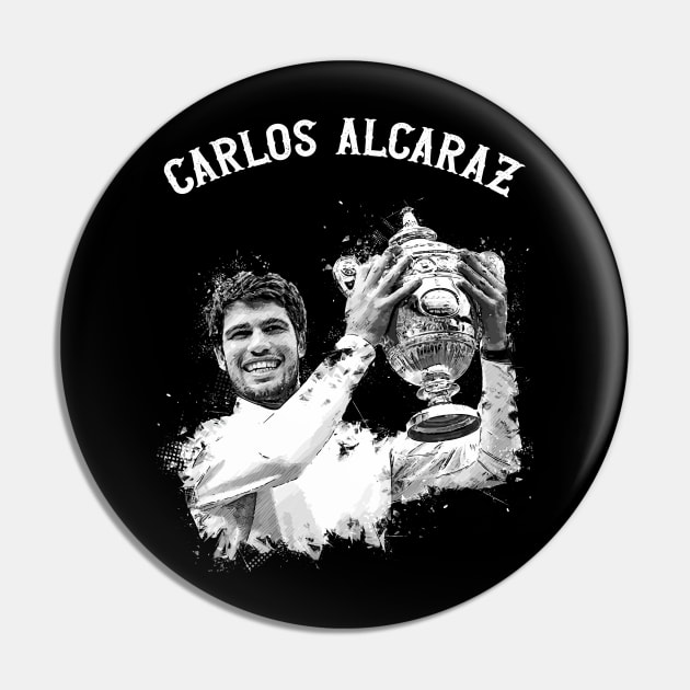 Carlos Alcaraz Winning Trophy Pin by Yopi