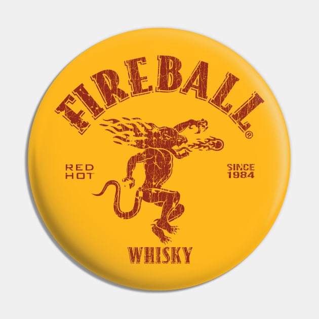 VINTAGE- FIREBALL WISKY SINCE 1984 RED Pin by maskangkung