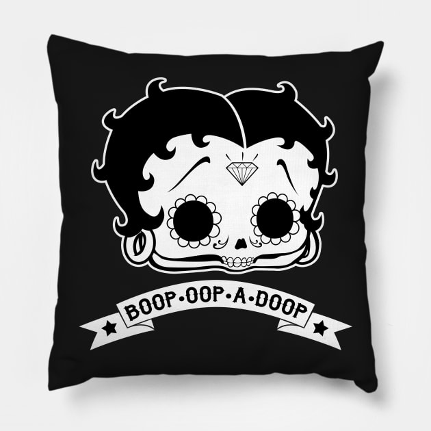 Betty Sugar Skull Pillow by lockdownmnl09