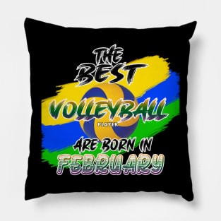 The Best Volleyball Player are Born in February Pillow