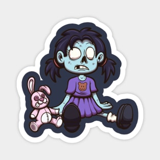 Little Zombie Girl Magnet