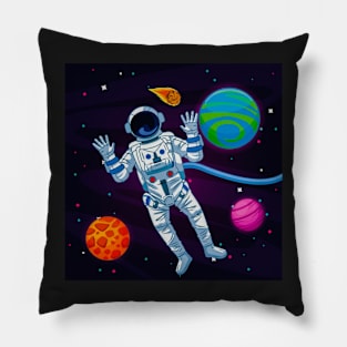 Astronaut in the galaxy Pillow