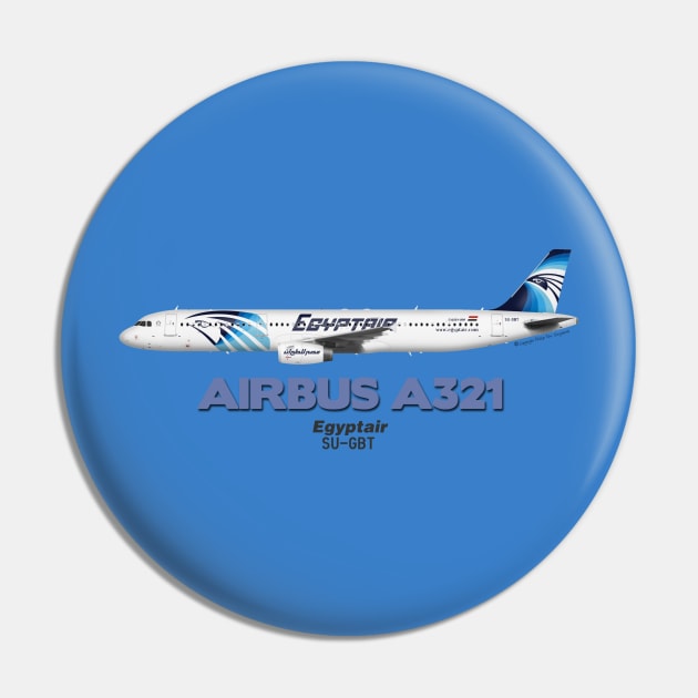 Airbus A321 - Egyptair Pin by TheArtofFlying