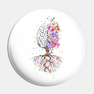 Brain tree Pin