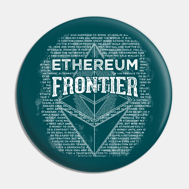 Ethereum Frontier grunge Pin by andreabeloque