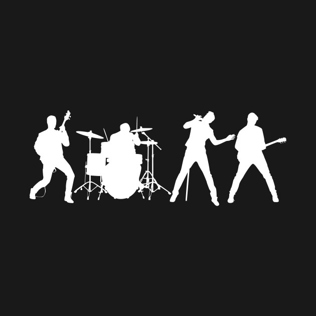 Discover Rock Band Silhouette - Rock Bands - T-Shirt