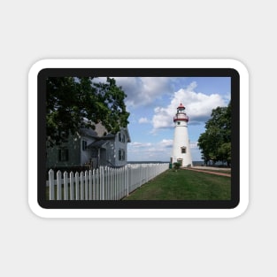 Keepers House At Marblehead Lighthouse Magnet