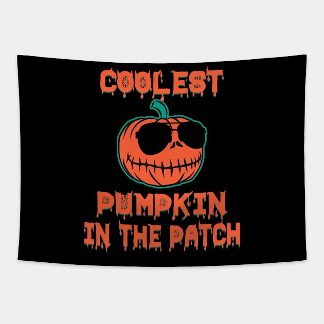 Kids Coolest Pumpkin In The Patch Halloween Costume Boys Gift Tapestry by nevilleanthonysse