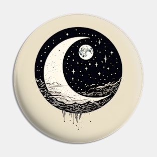 night moon Pin