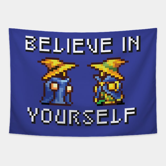 Believe In Yourself Black Mage Black Wizard Version Tapestry by inotyler