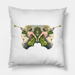 Angels blowing trumpets Apocalypse End of the World Pillow