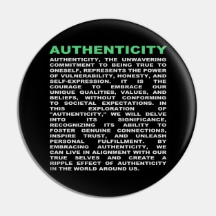 Authenticity Pin