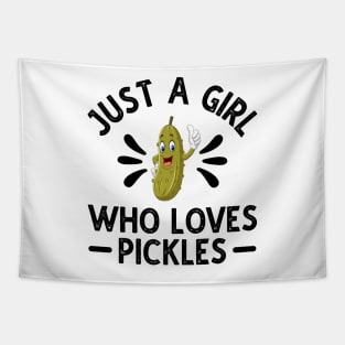 Just A Girl Who Loves Pickles Tapestry