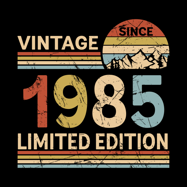 Vintage Since 1985 Limited Edition 38th Birthday Gift Vintage Men's by Schoenberger Willard