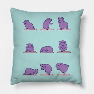 Baby Hippo Yoga Pillow