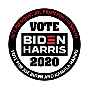 Vote Biden Harris 2020 - in Black and Red T-Shirt