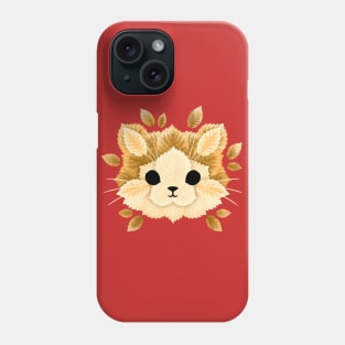 Cat of leaves Phone Case