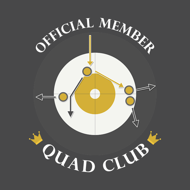 The "Quad Club" - White Text by itscurling