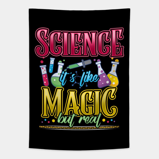 Science It's Like Magic But Real Tapestry by fizzyllama