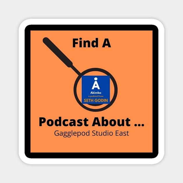 Akimbo Review Magnet by Find A Podcast About